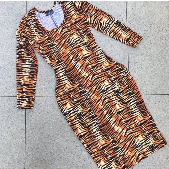 ❗️SOLD ❗️Pinup Couture tiger wiggle dress - Picture 2 of 7